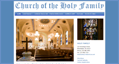Desktop Screenshot of holyfamilyphilly.org